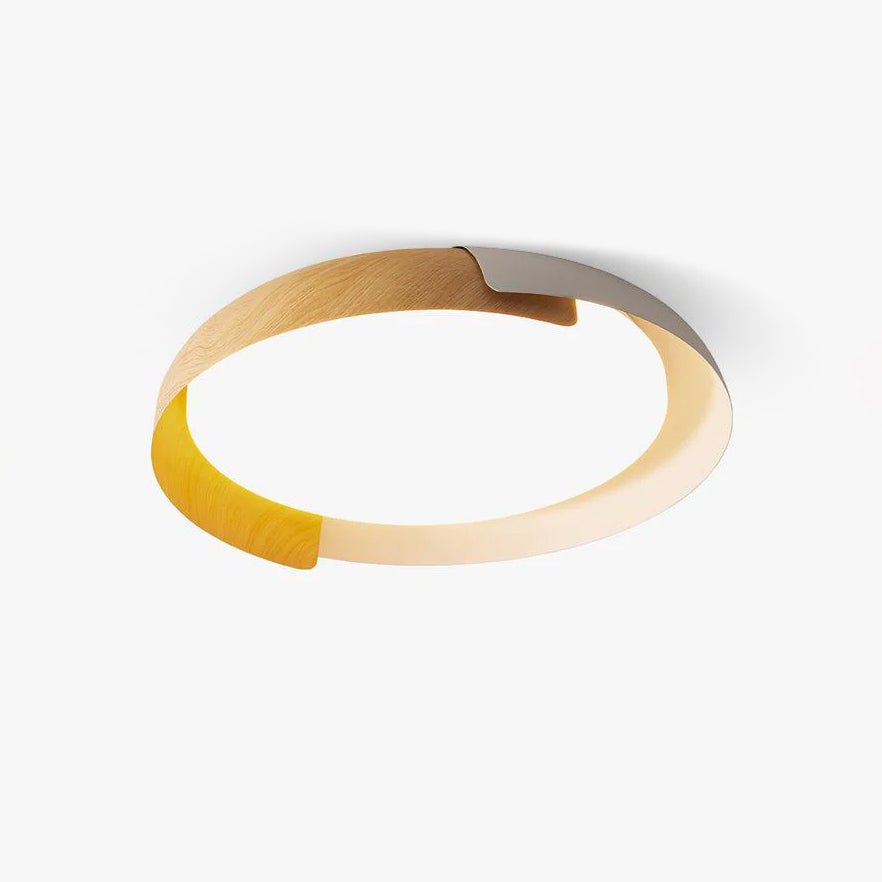 Nomino Ceiling Lamp Round Acrylic Wood Soft Minimalist-Neutral Decor