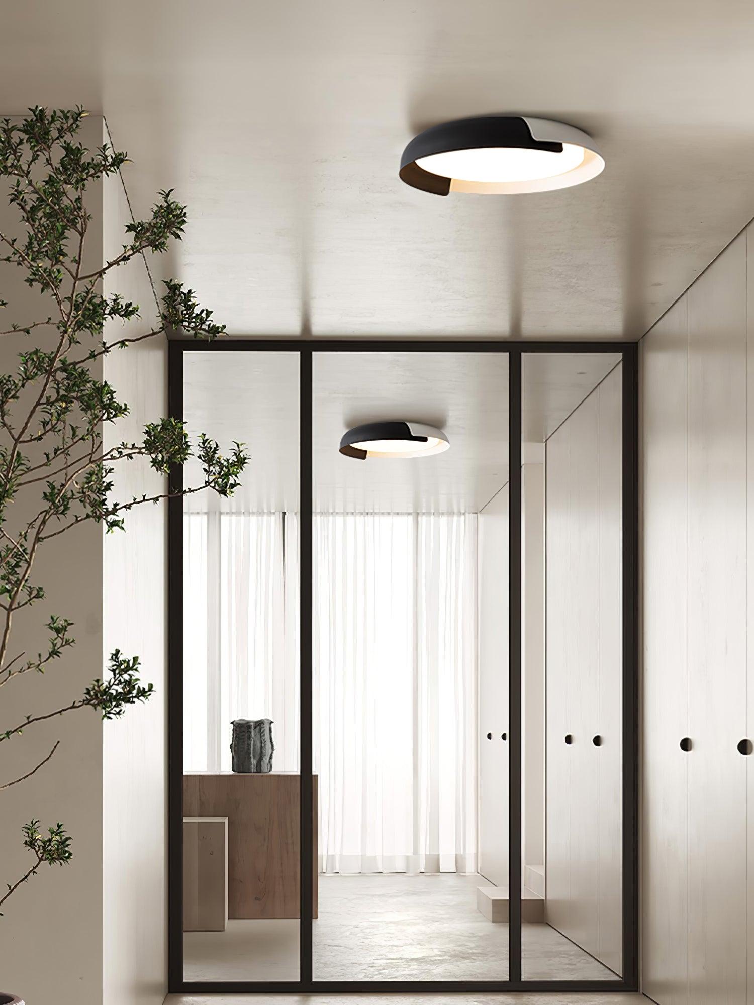 Nomino Ceiling Lamp Round Acrylic Wood Soft Minimalist-Neutral Decor