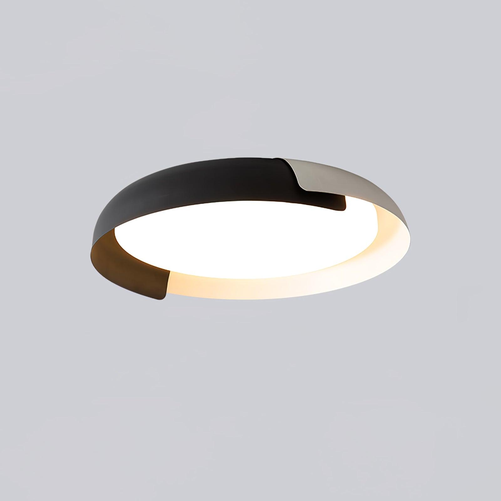 Nomino Ceiling Lamp Round Acrylic Wood Soft Minimalist-Neutral Decor