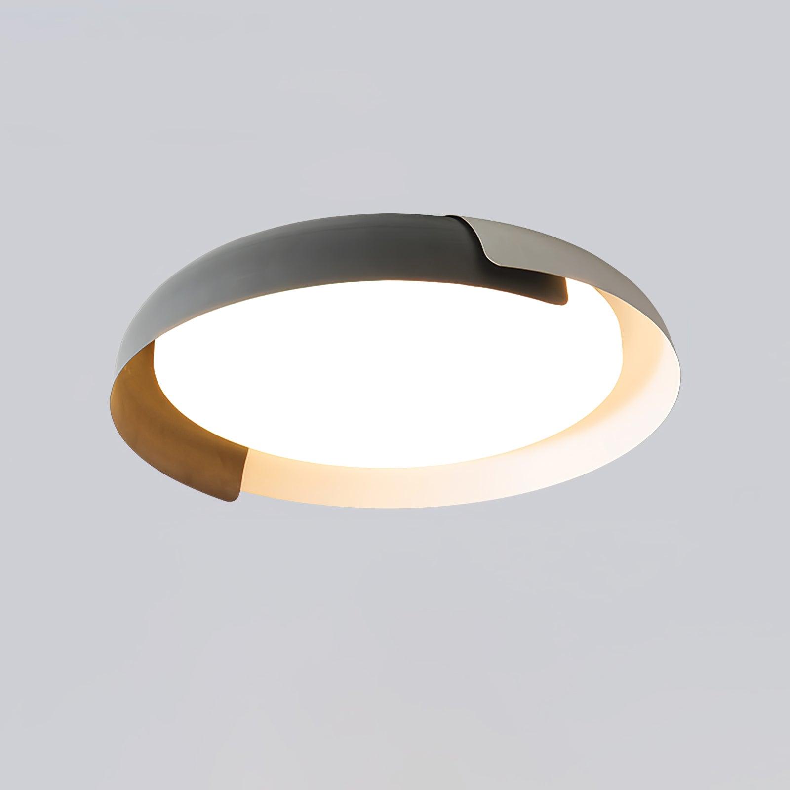 Nomino Ceiling Lamp Round Acrylic Wood Soft Minimalist-Neutral Decor