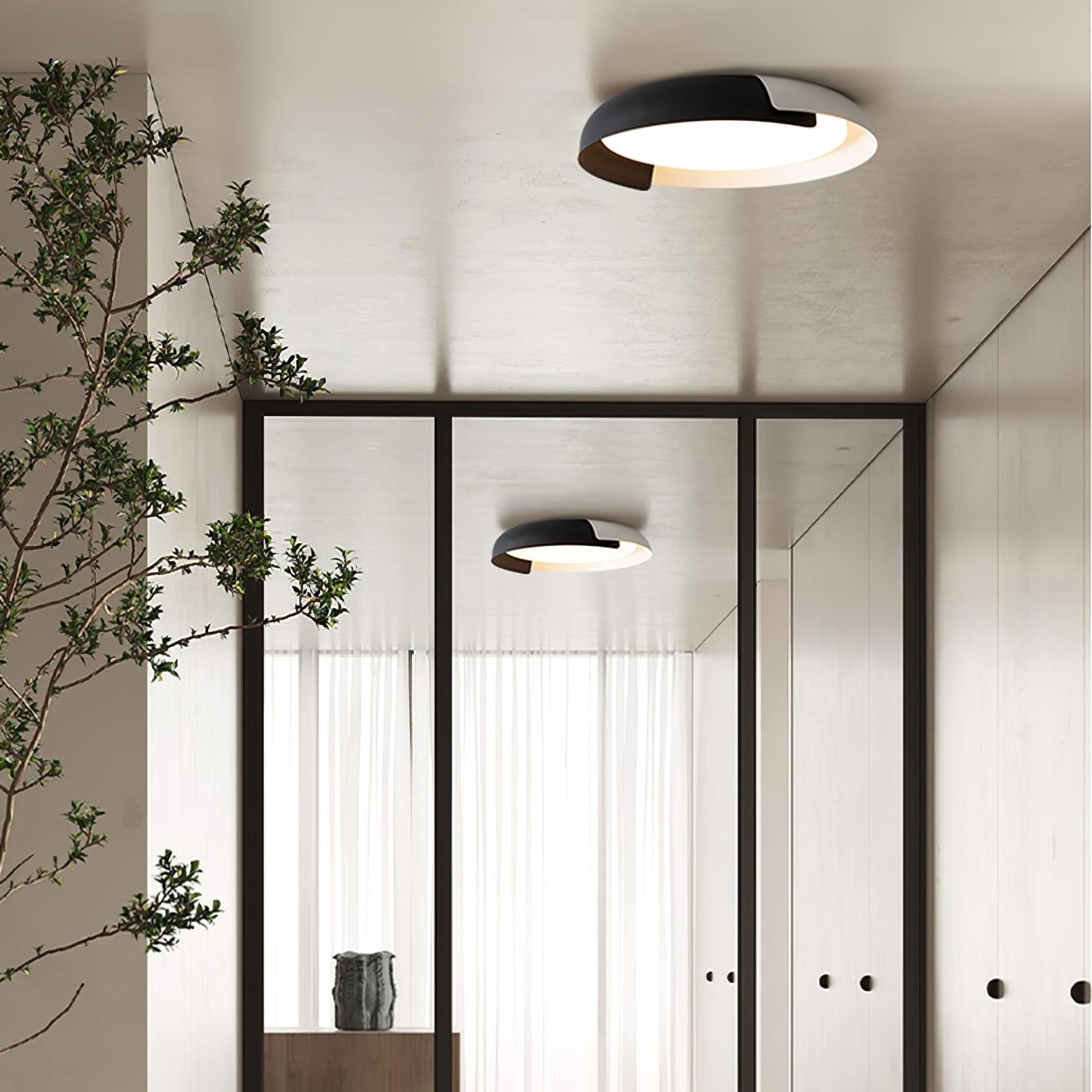 Nomino Ceiling Lamp Round Acrylic Wood Soft Minimalist-Neutral Decor