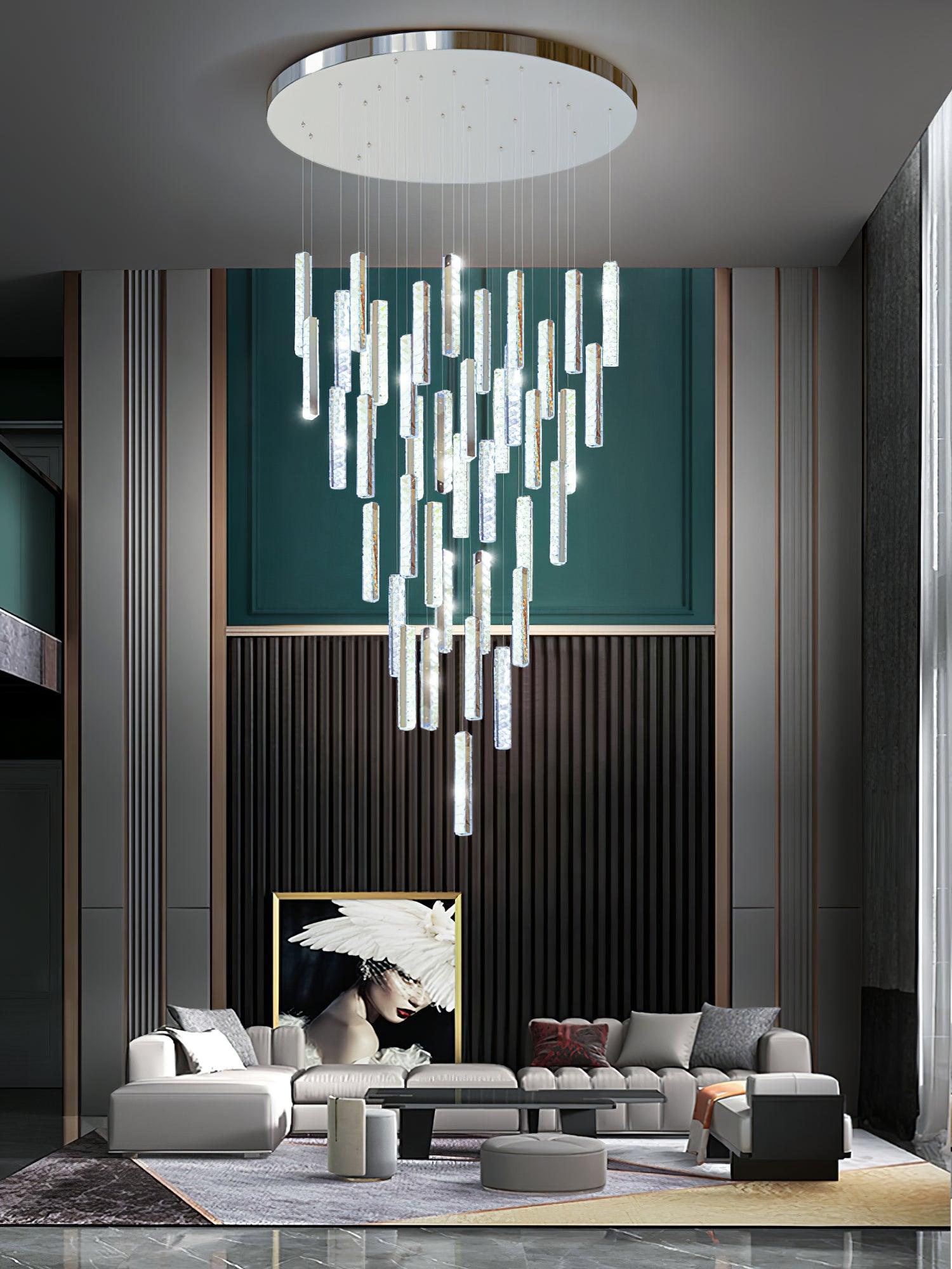 Lustra Chandelier Villa Forci Pendant Silver Modern-Neutral Decor