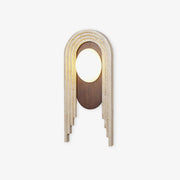 Uloryra Arch-Frame Travertine Wall Light-Neutral Decor
