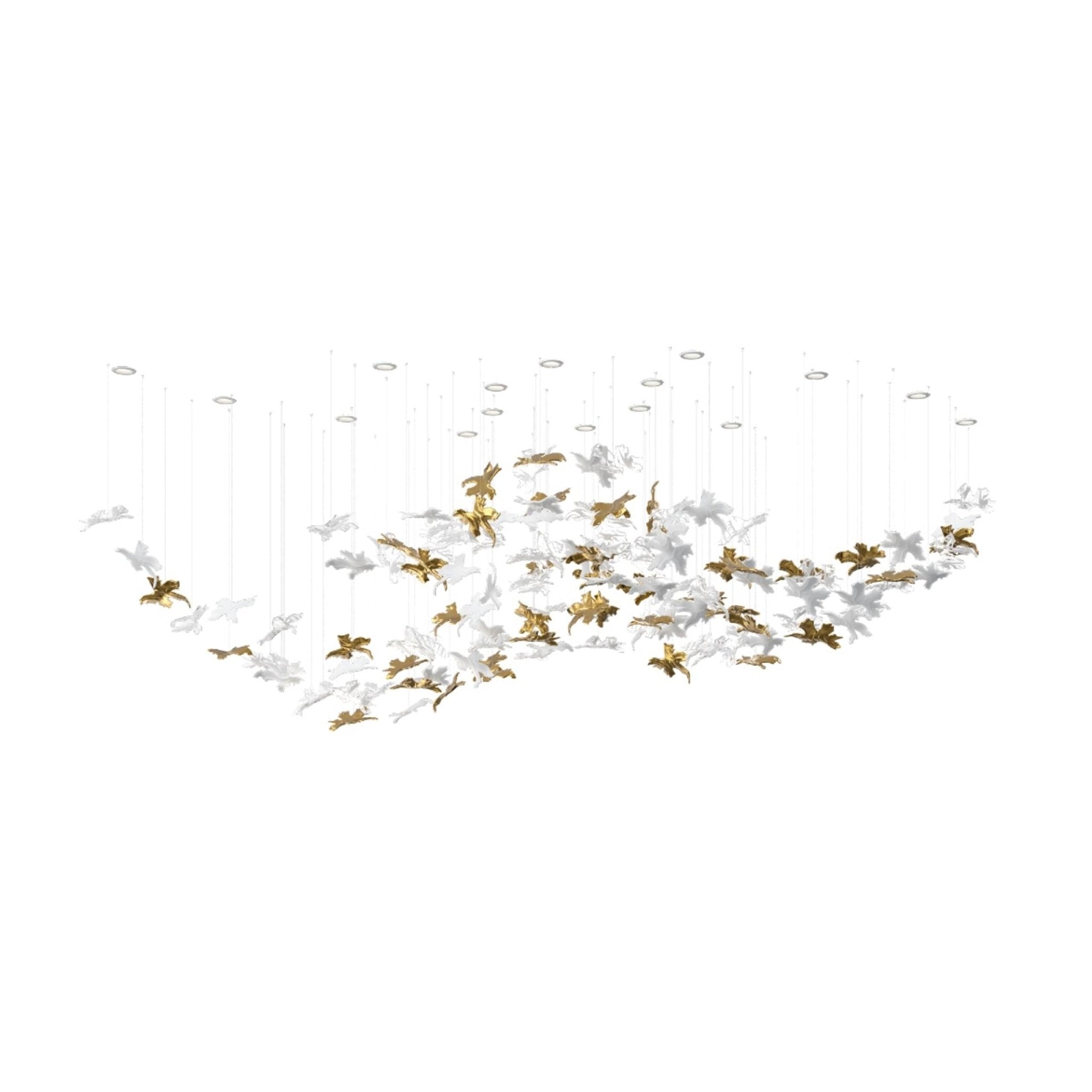 Arinan Floral Glass Chandelier-Neutral Decor