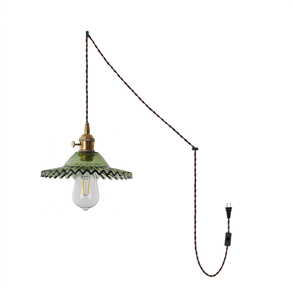Olive Plug In Pendant Light