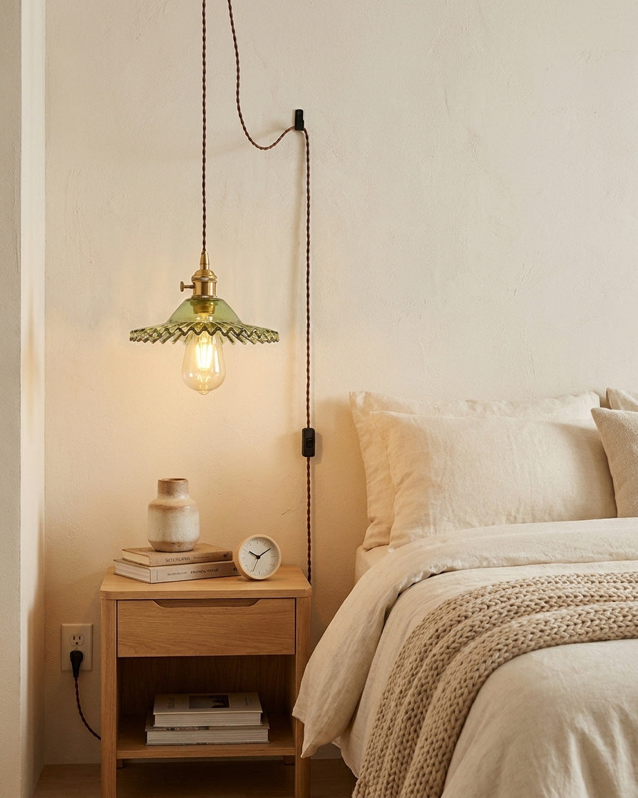 Olive Plug In Pendant Light