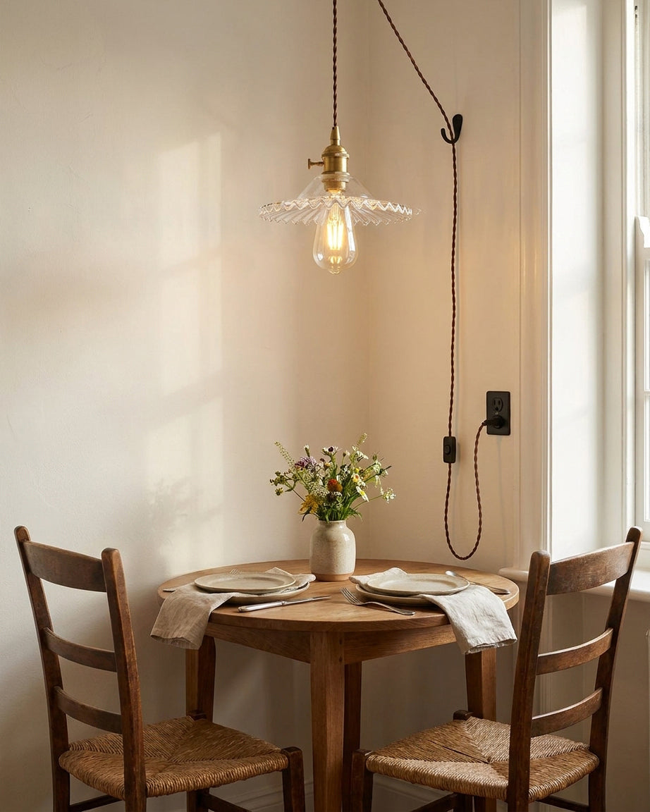 Olive Plug In Pendant Light