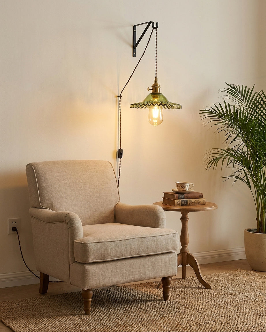 Olive Plug In Pendant Light