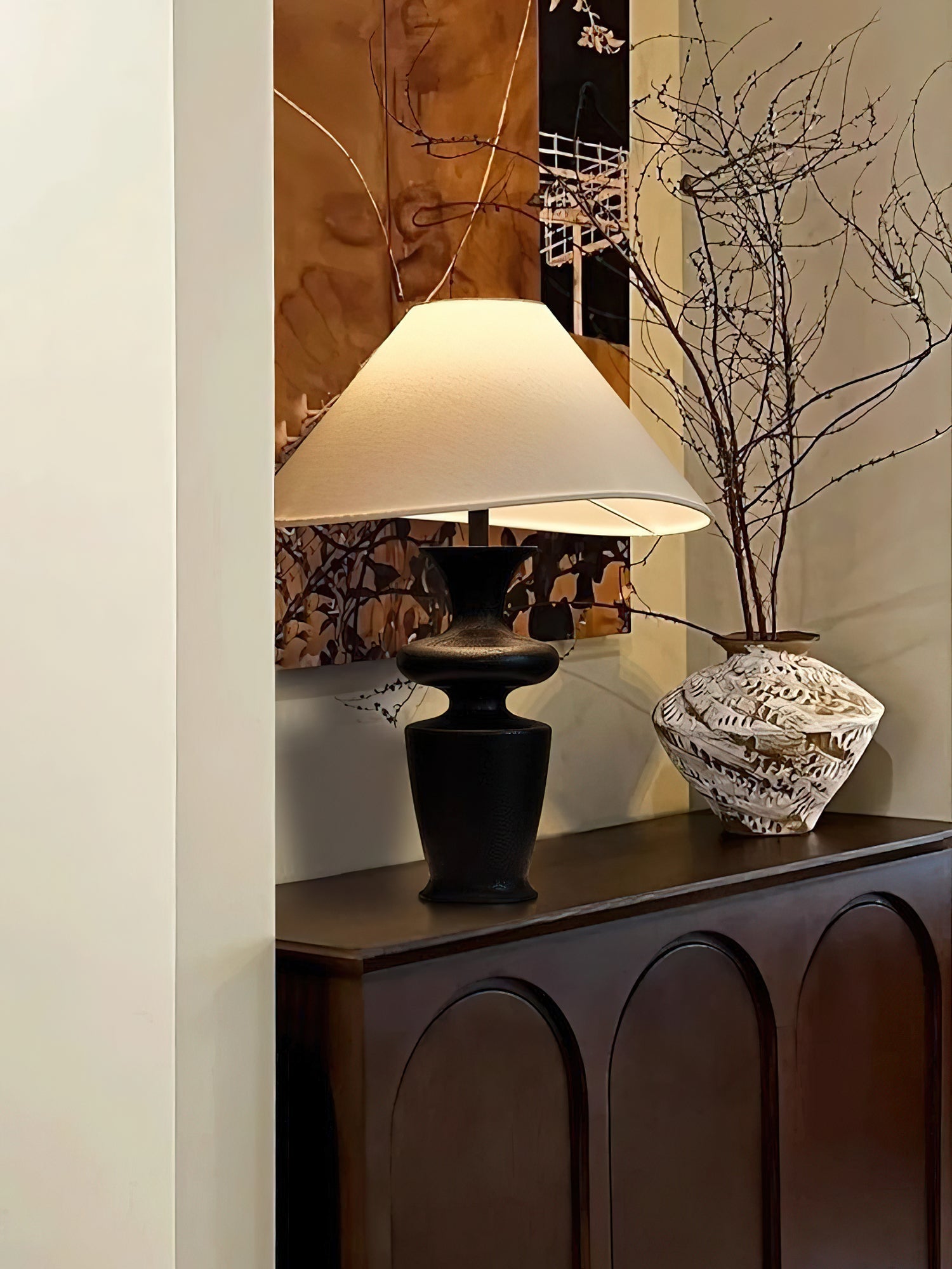Henry Minimalist Wood Table Lamp-Neutral Decor