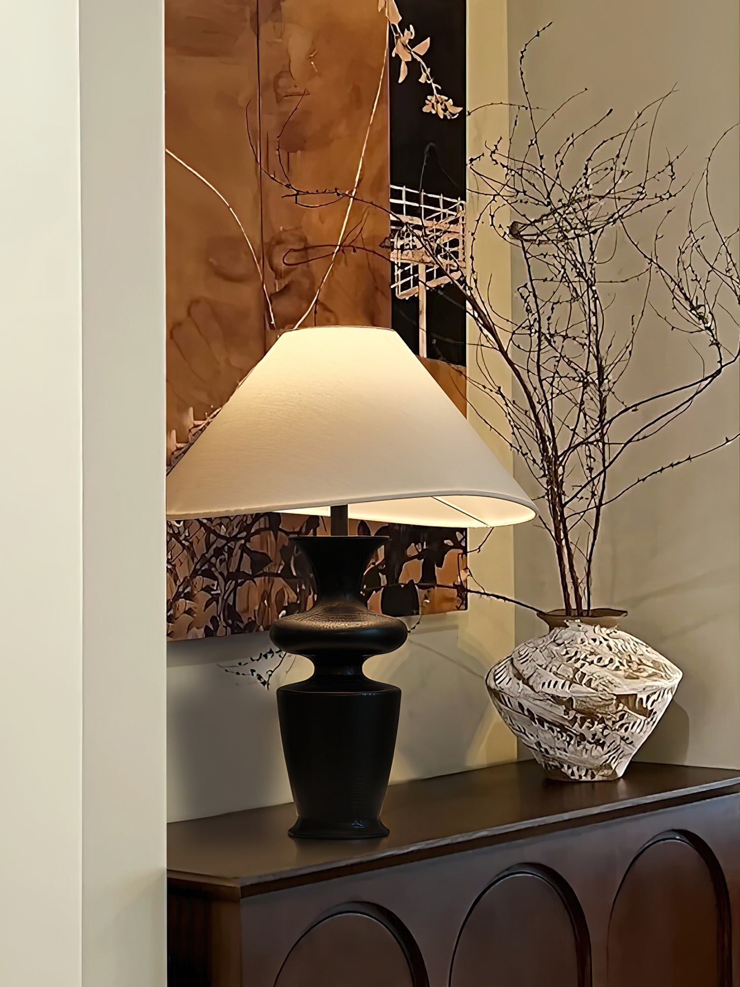 Henry Minimalist Wood Table Lamp-Neutral Decor