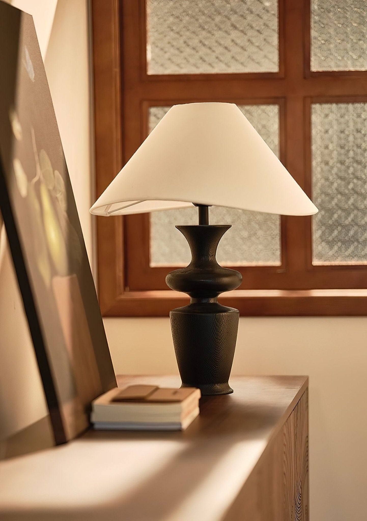 Henry Minimalist Wood Table Lamp-Neutral Decor