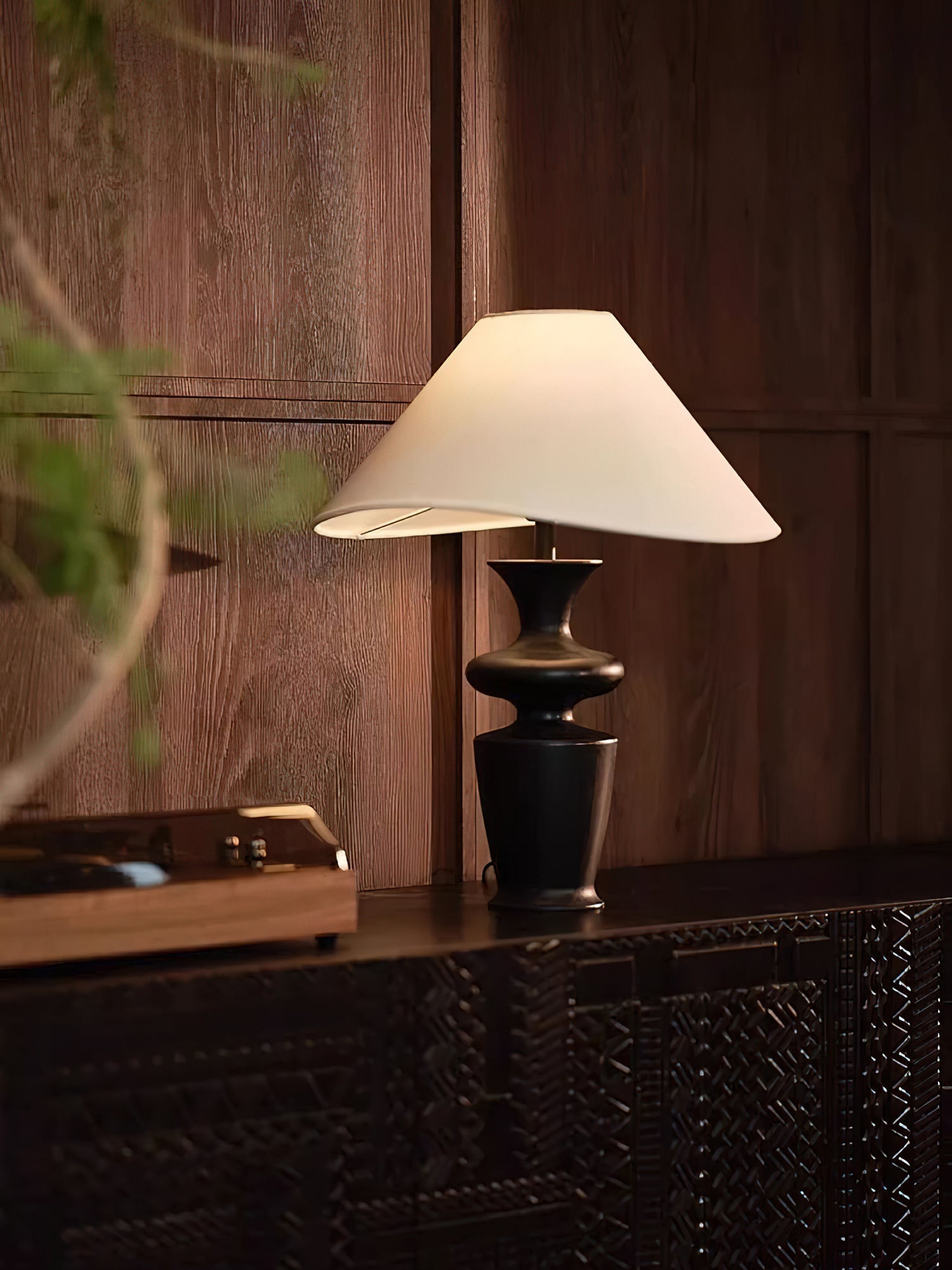 Henry Minimalist Wood Table Lamp-Neutral Decor