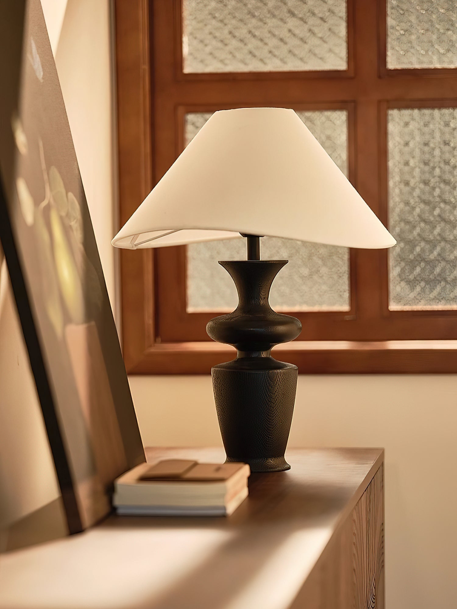 Henry Minimalist Wood Table Lamp-Neutral Decor
