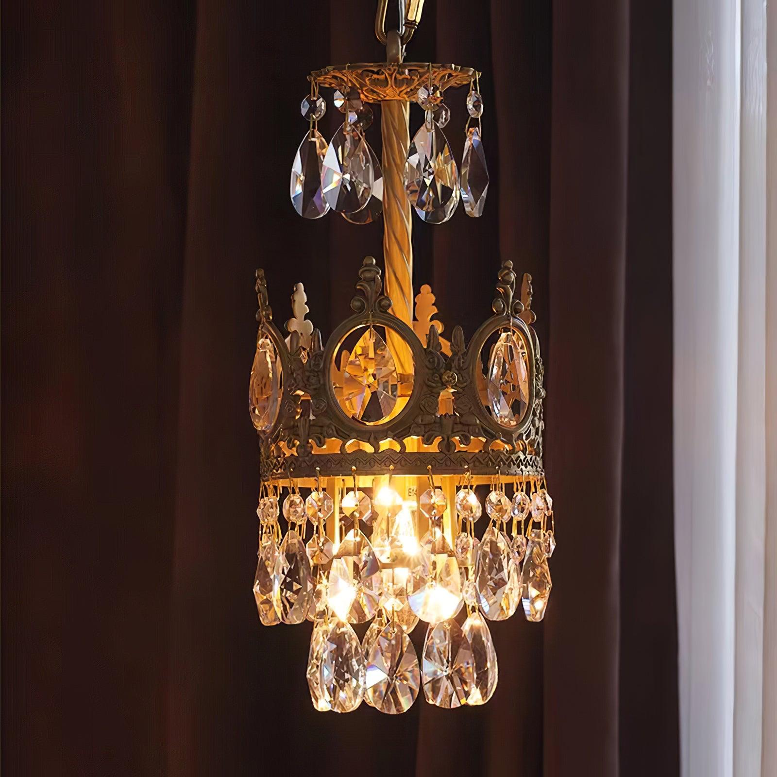 Vintage Crystal Chandelier-Neutral Decor