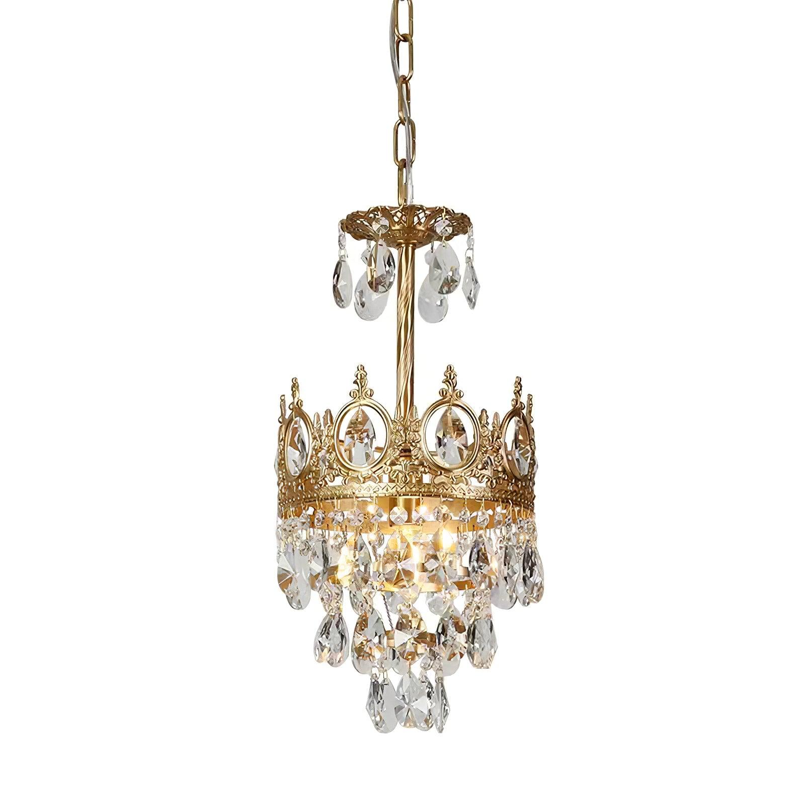Kostix Pendant Lamp Vintage Crystal Droplets-Neutral Decor