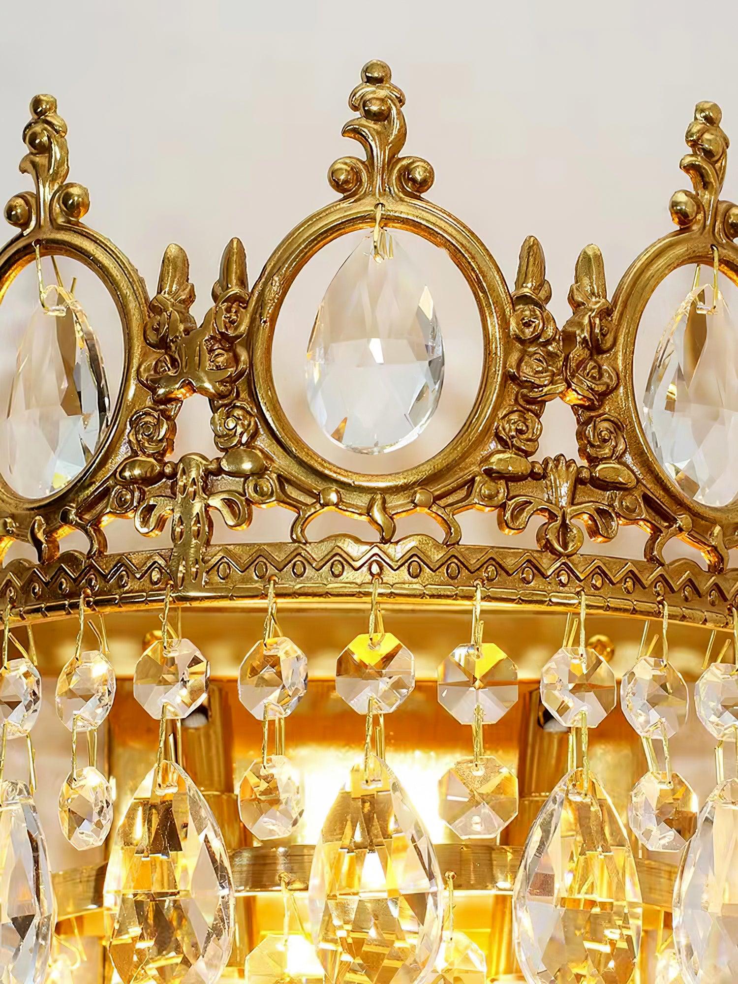 Ulliryra Vintage Crystal Wall Light-Neutral Decor