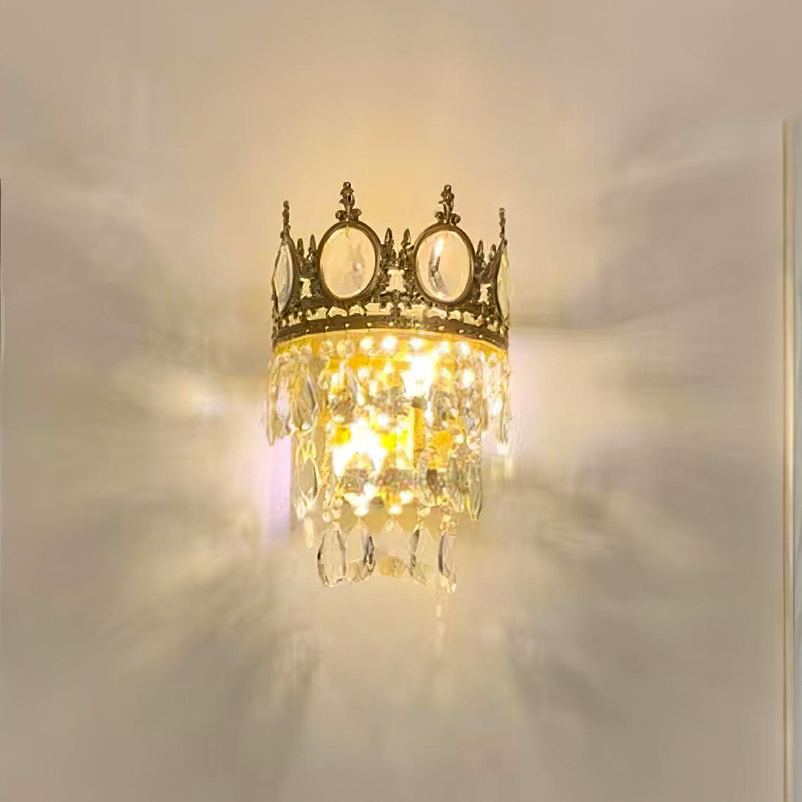 Ulliryra Vintage Crystal Wall Light-Neutral Decor
