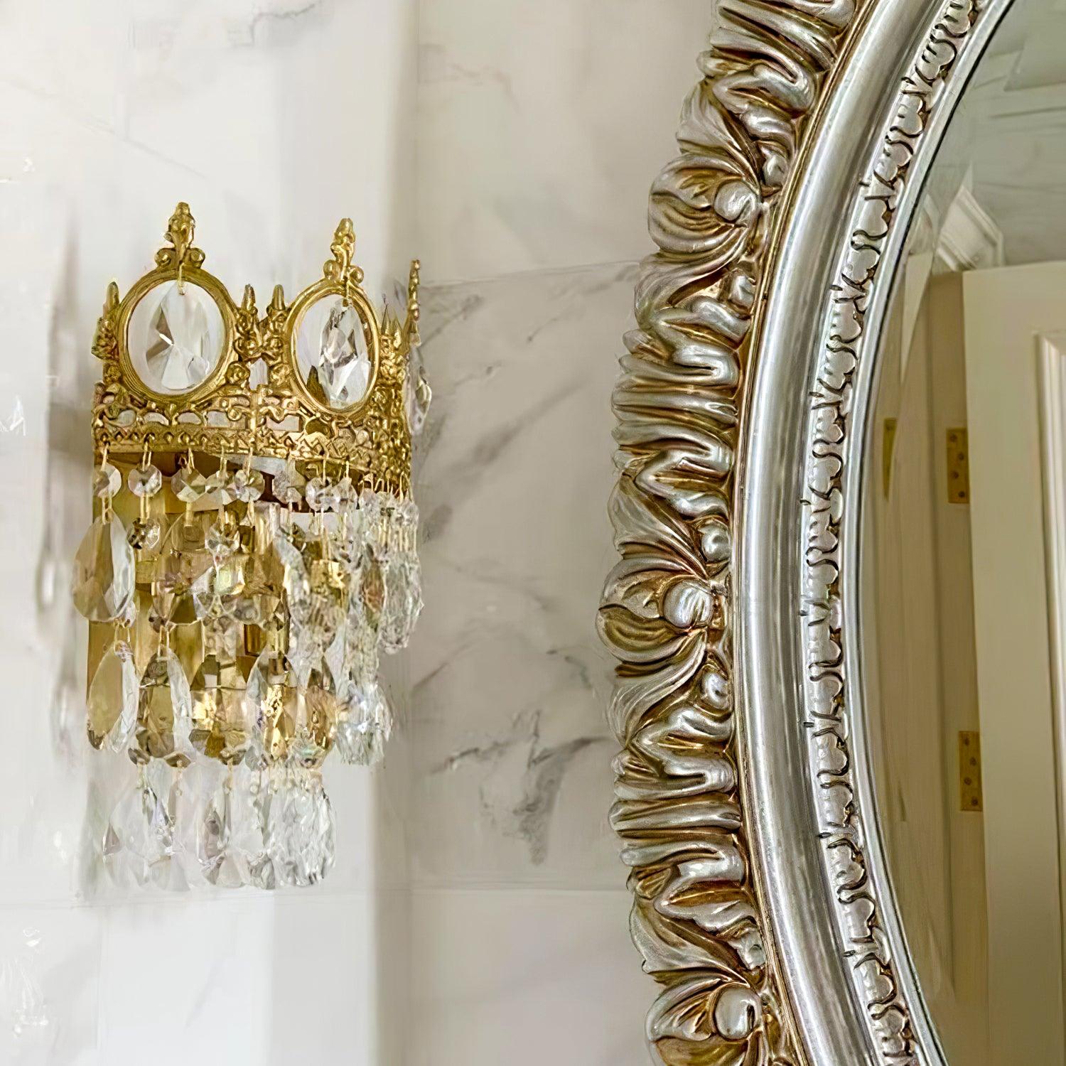 Ulliryra Vintage Crystal Wall Light-Neutral Decor