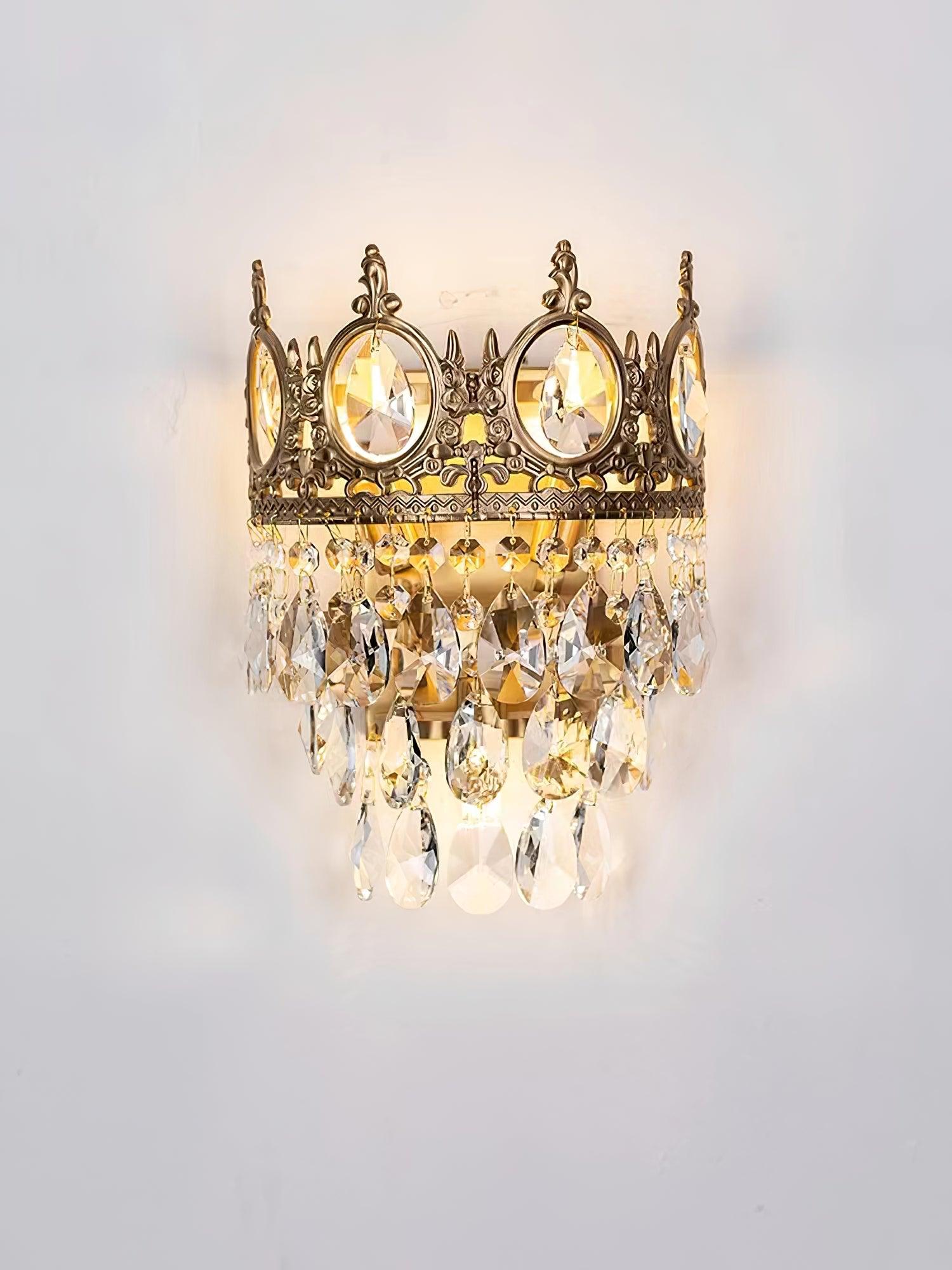 Ulliryra Vintage Crystal Wall Light-Neutral Decor