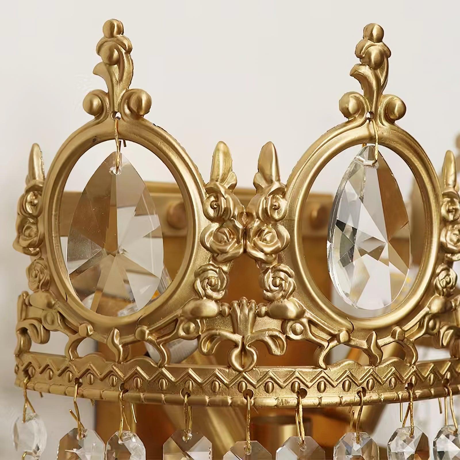 Ulliryra Vintage Crystal Wall Light-Neutral Decor