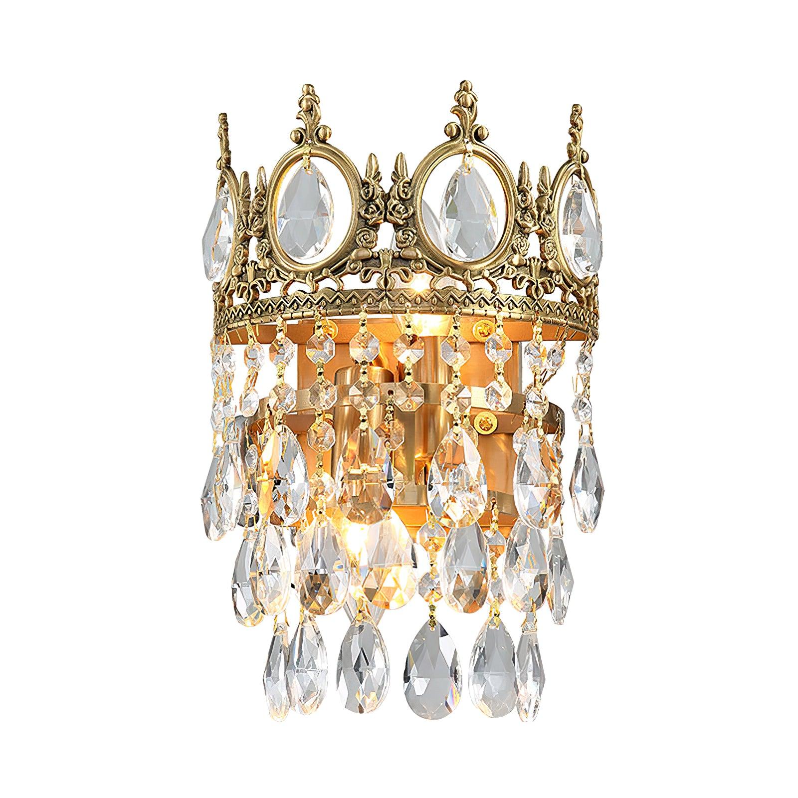 Ulliryra Vintage Crystal Wall Light-Neutral Decor
