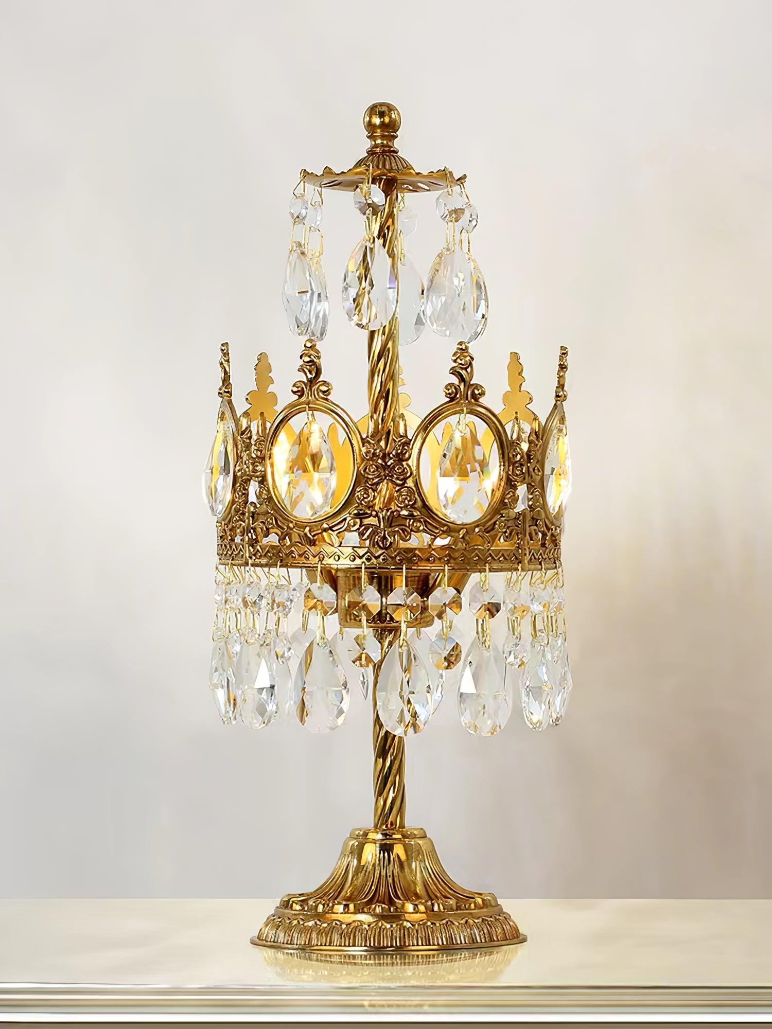Glee Vintage Crystal Table Light-Neutral Decor