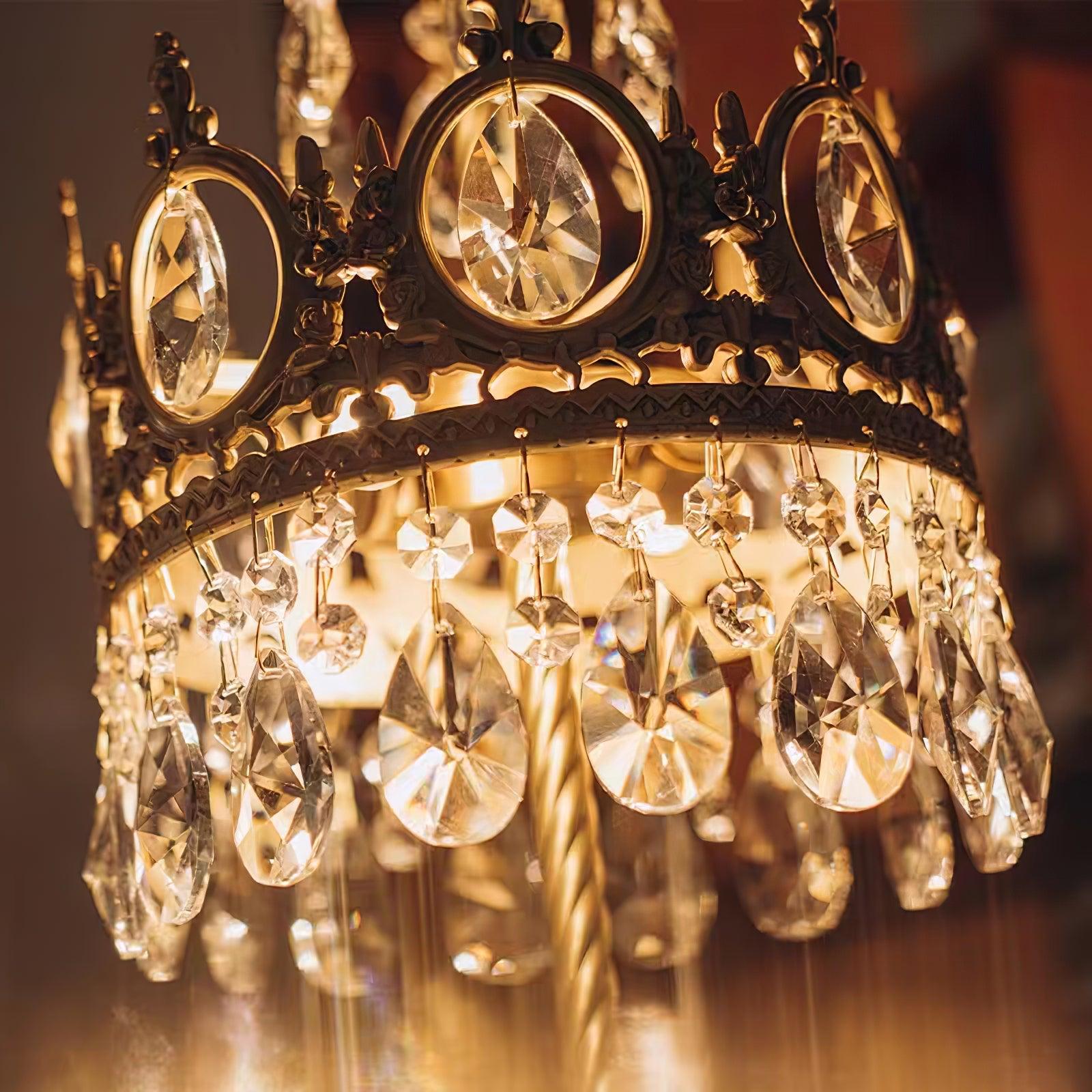 Glee Vintage Crystal Table Light-Neutral Decor