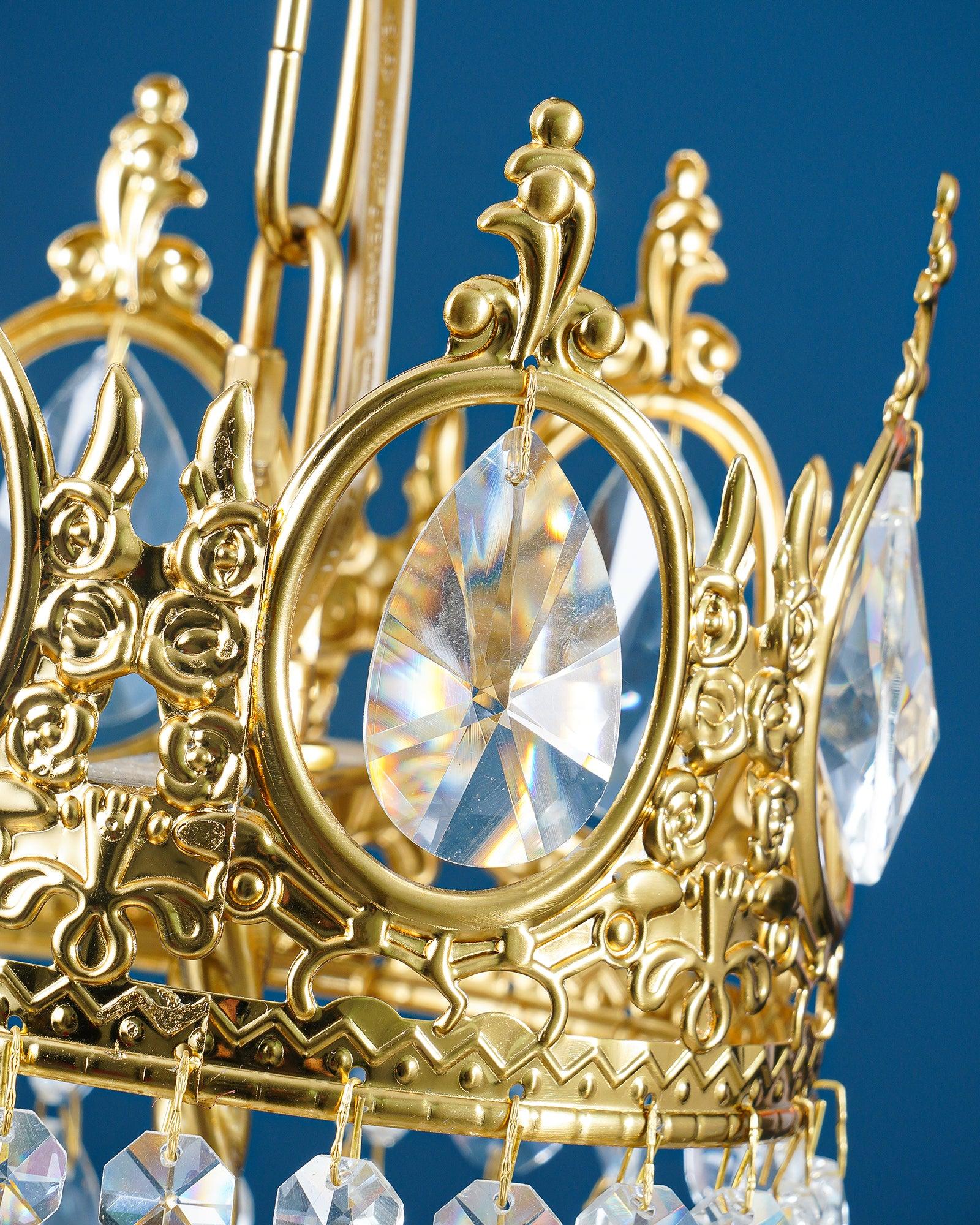Vintage Crystal Chandelier-Neutral Decor