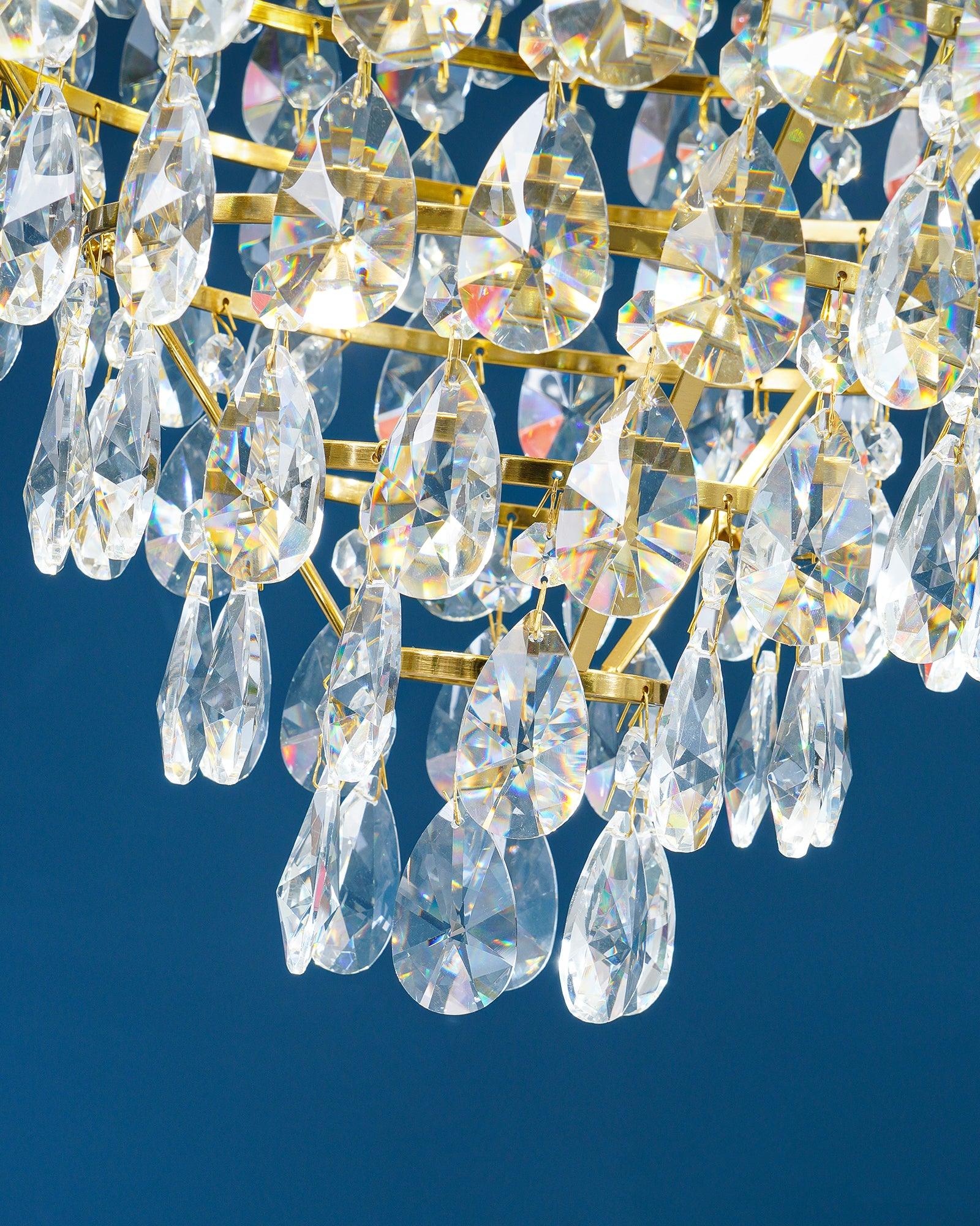 Vintage Crystal Chandelier-Neutral Decor