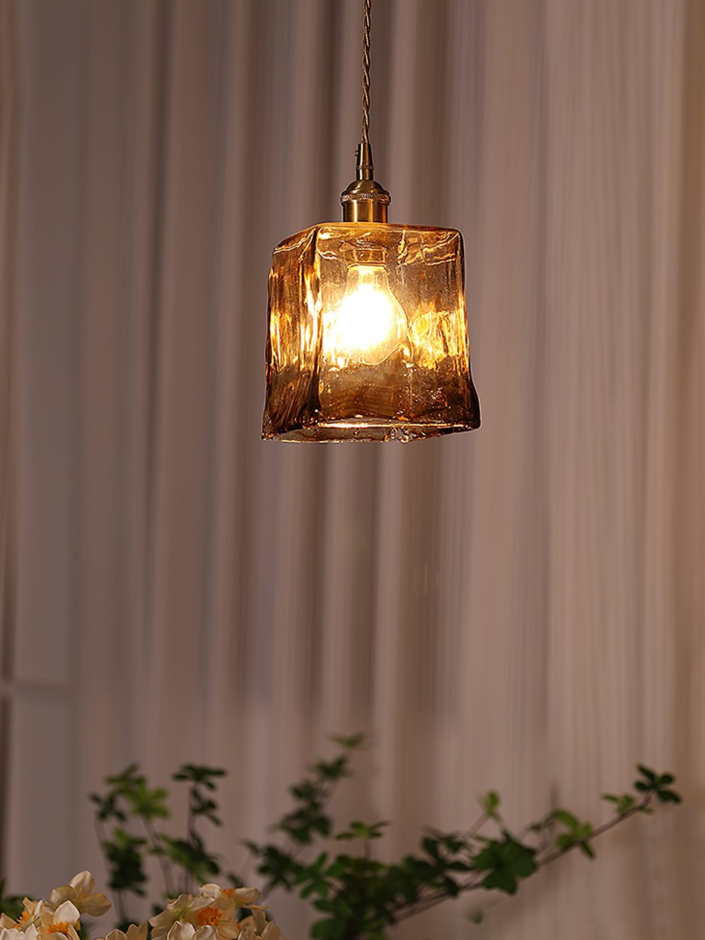 Sevelo Vintage Glass Pendant Light-Neutral Decor