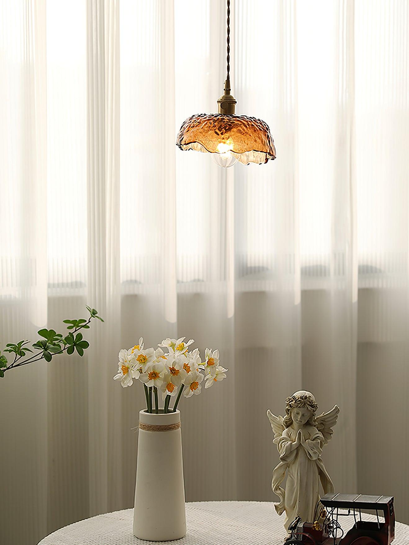 Sevelo Vintage Glass Pendant Light-Neutral Decor