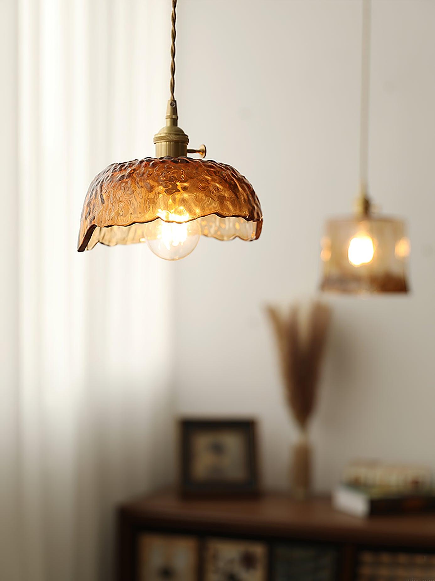 Sevelo Vintage Glass Pendant Light-Neutral Decor