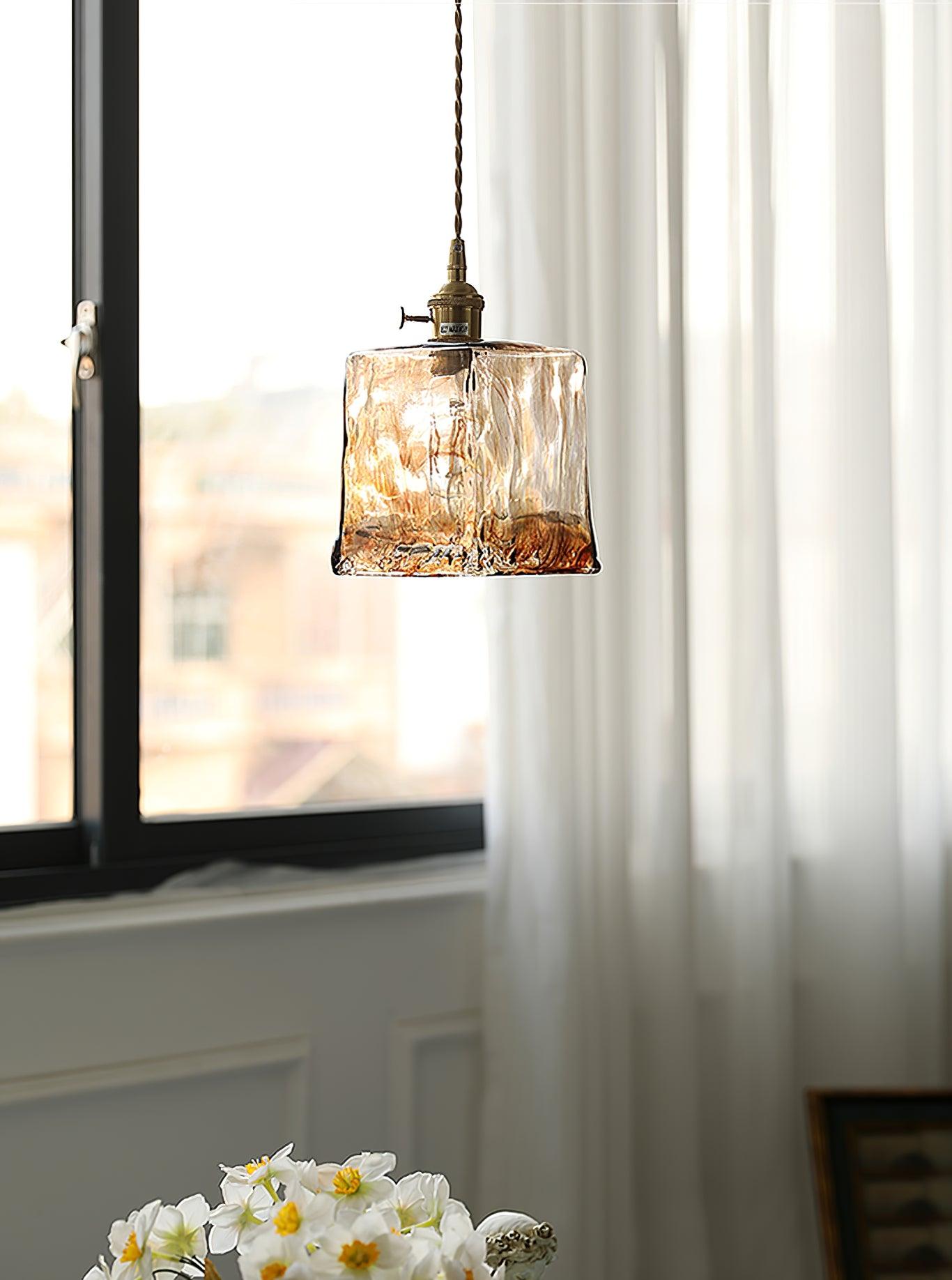 Sevelo Vintage Glass Pendant Light-Neutral Decor