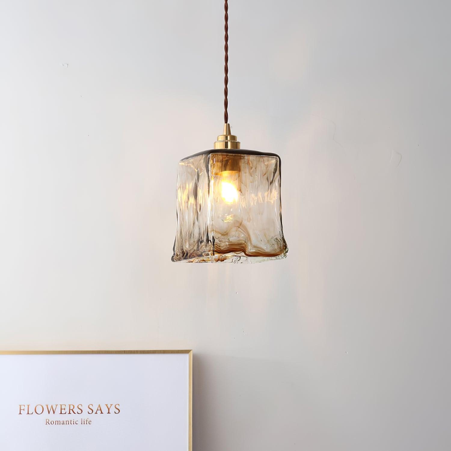 Sevelo Vintage Glass Pendant Light-Neutral Decor