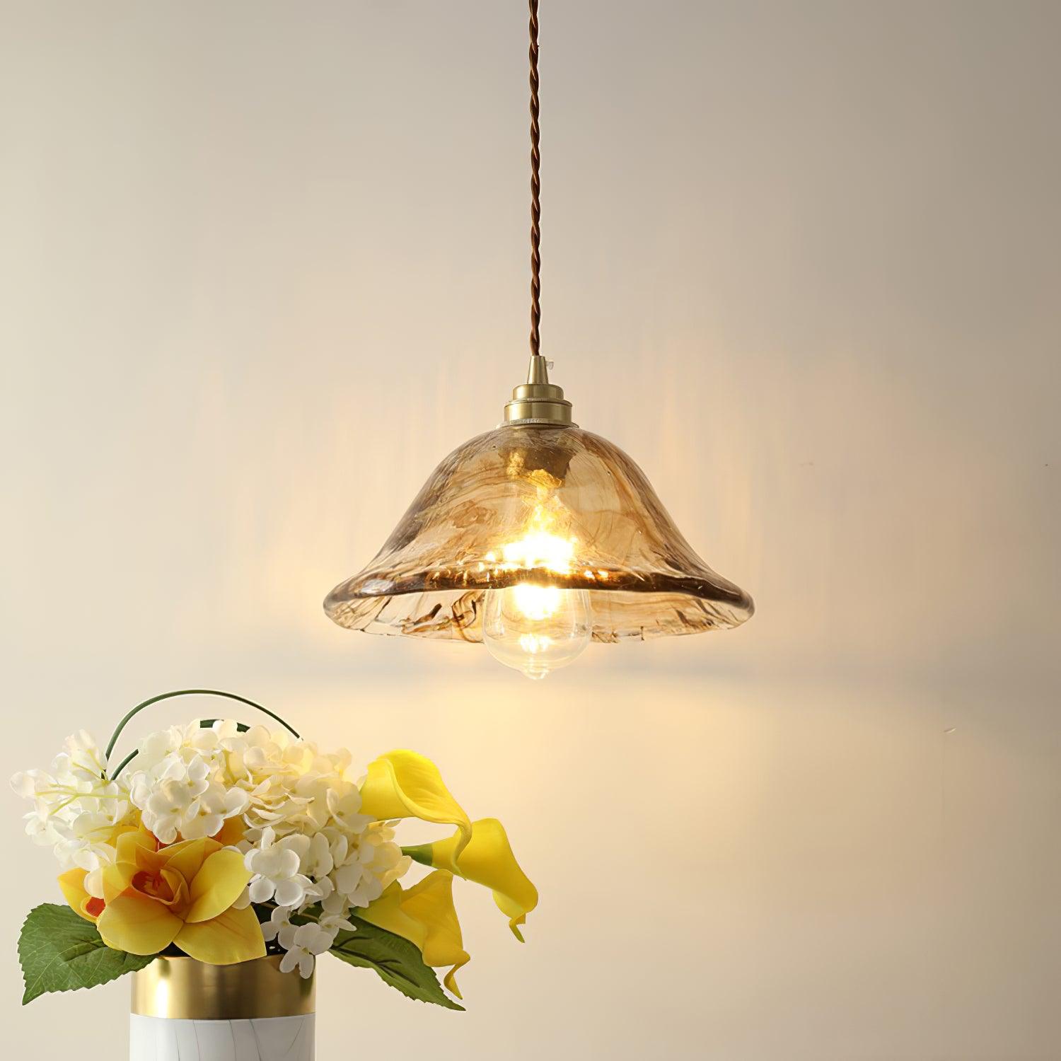 Sevelo Vintage Glass Pendant Light-Neutral Decor