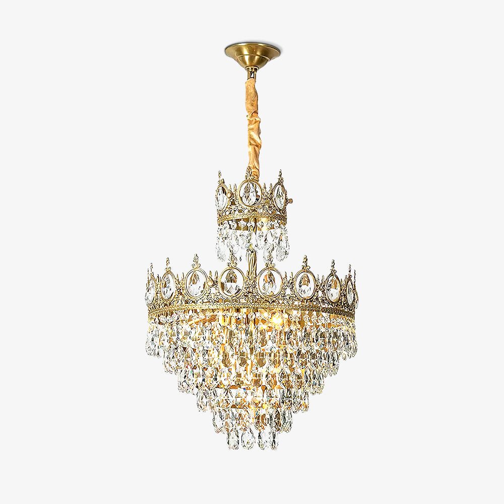Kostix Pendant Lamp Vintage Crystal Droplets-Neutral Decor
