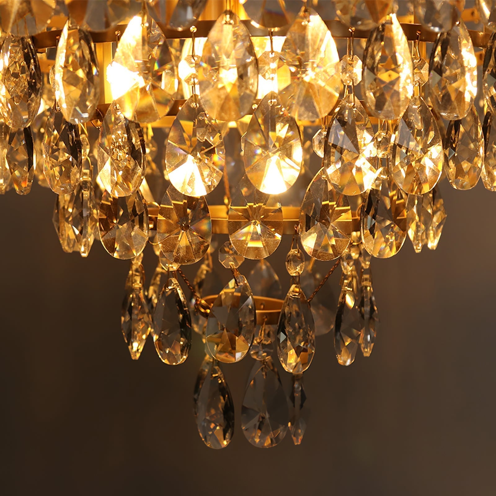 Kostix Pendant Lamp Vintage Crystal Droplets-Neutral Decor