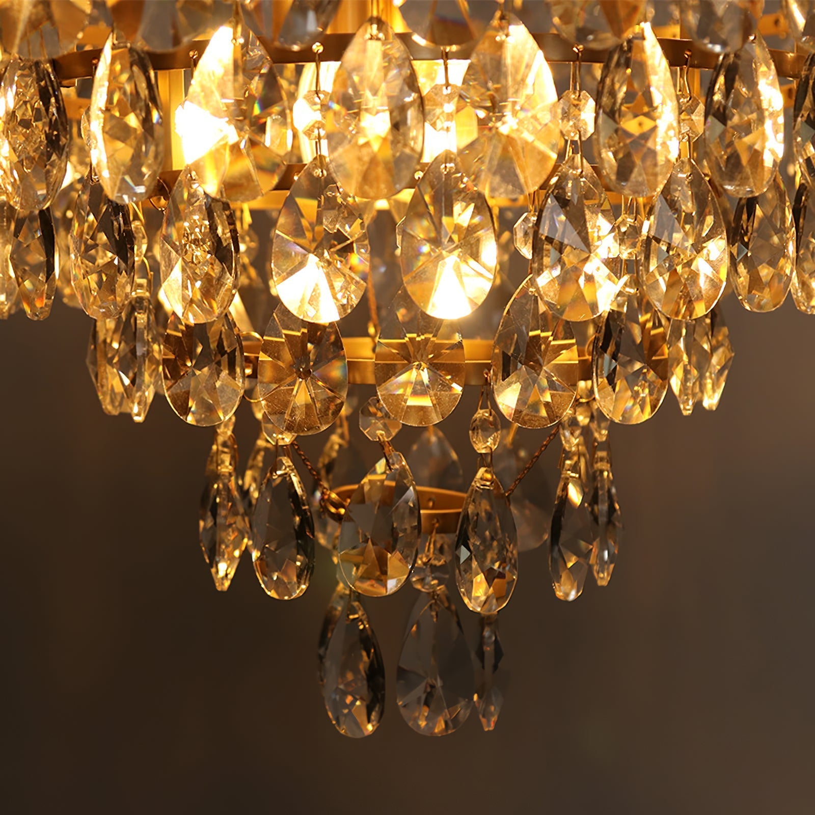 Vintage Crystal Chandelier-Neutral Decor