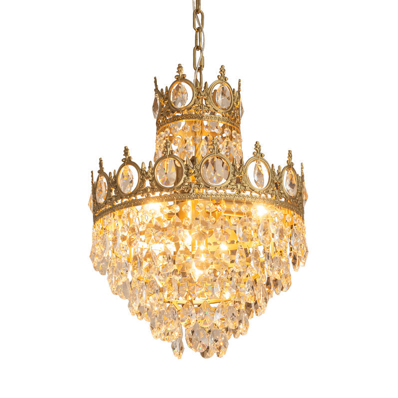 Kostix Pendant Lamp Vintage Crystal Droplets-Neutral Decor