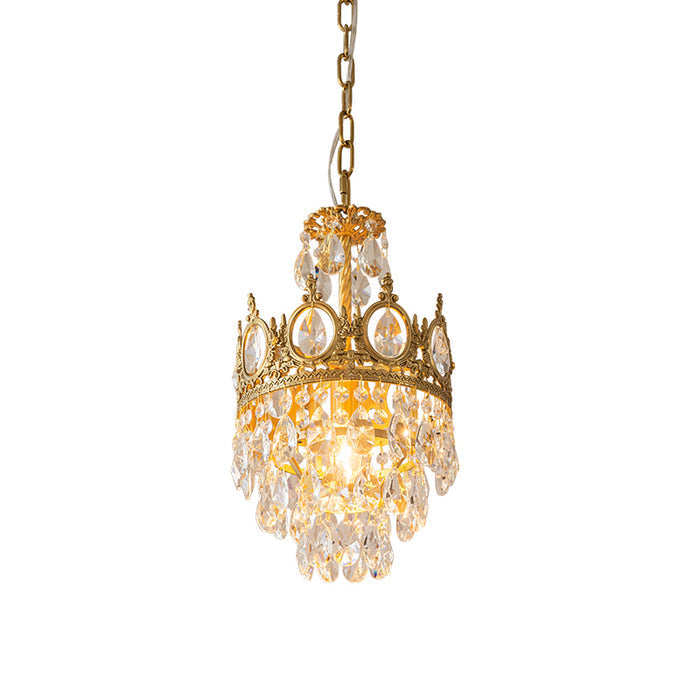 Kostix Pendant Lamp Vintage Crystal Droplets-Neutral Decor