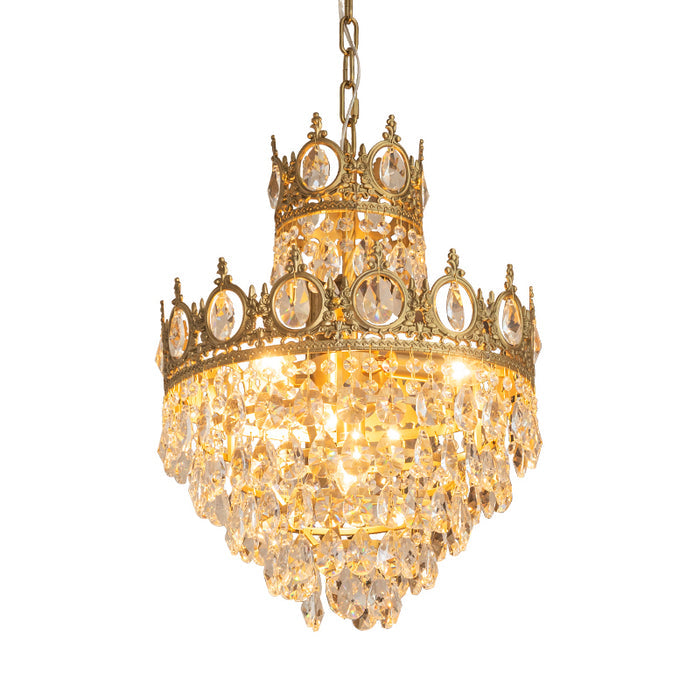 Kostix Pendant Lamp Vintage Crystal Droplets-Neutral Decor