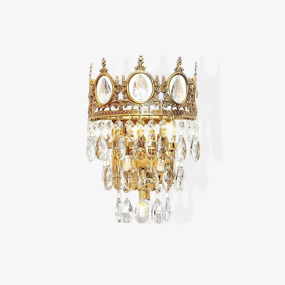 Ulliryra Vintage Crystal Wall Light-Neutral Decor