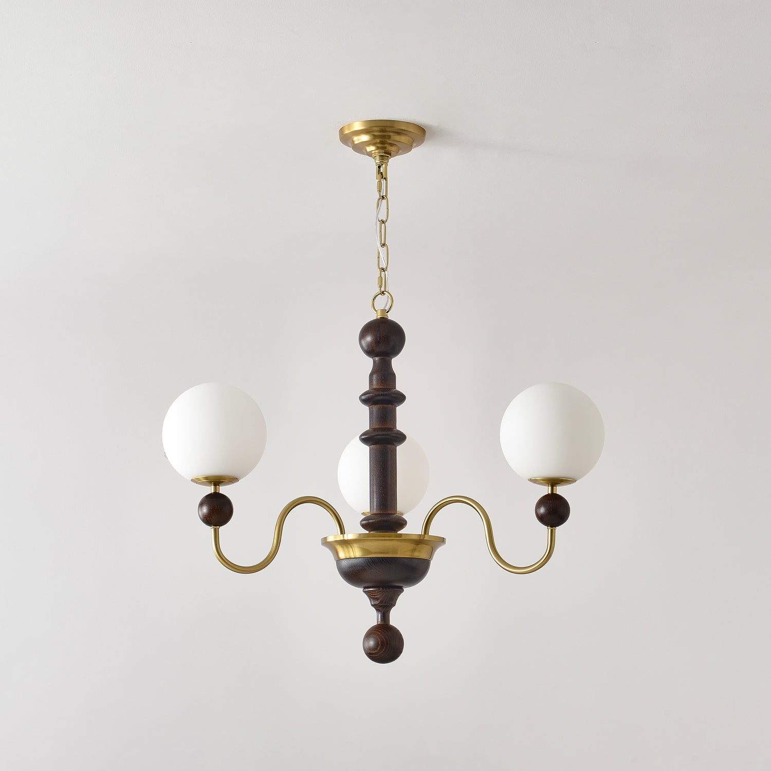 Aurora Chandelier Vintage Curved Sphere-Neutral Decor