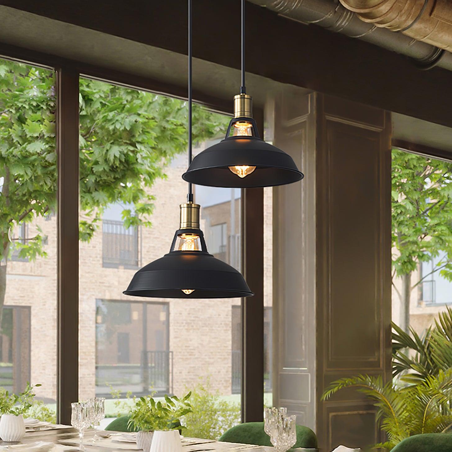 Mavell Vintage Industrial Pendant Light-Neutral Decor