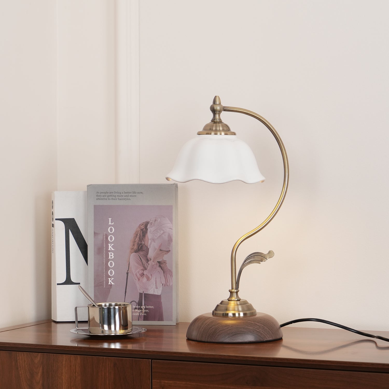 Sleay Ceramics Vintage Table Lamp-Neutral Decor