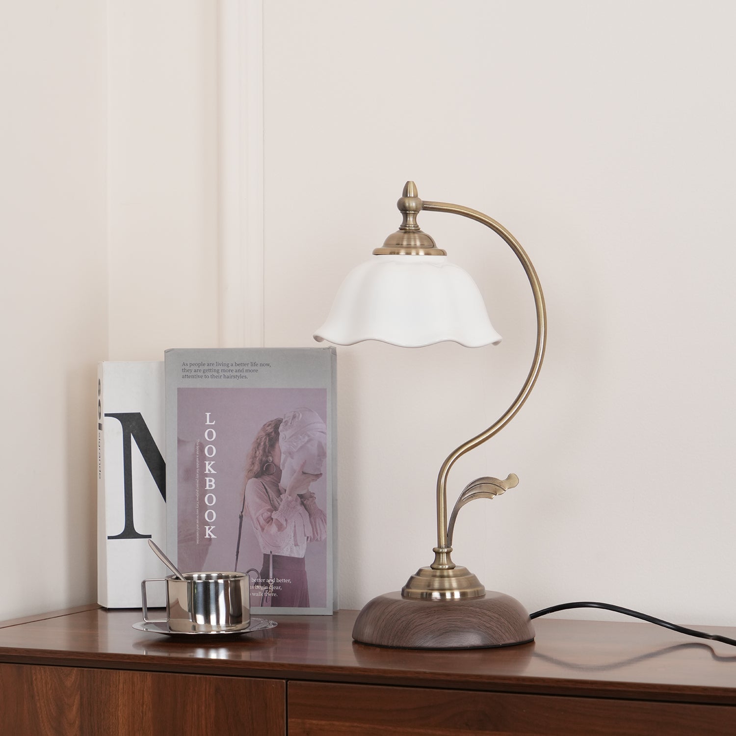 Sleay Ceramics Vintage Table Lamp-Neutral Decor