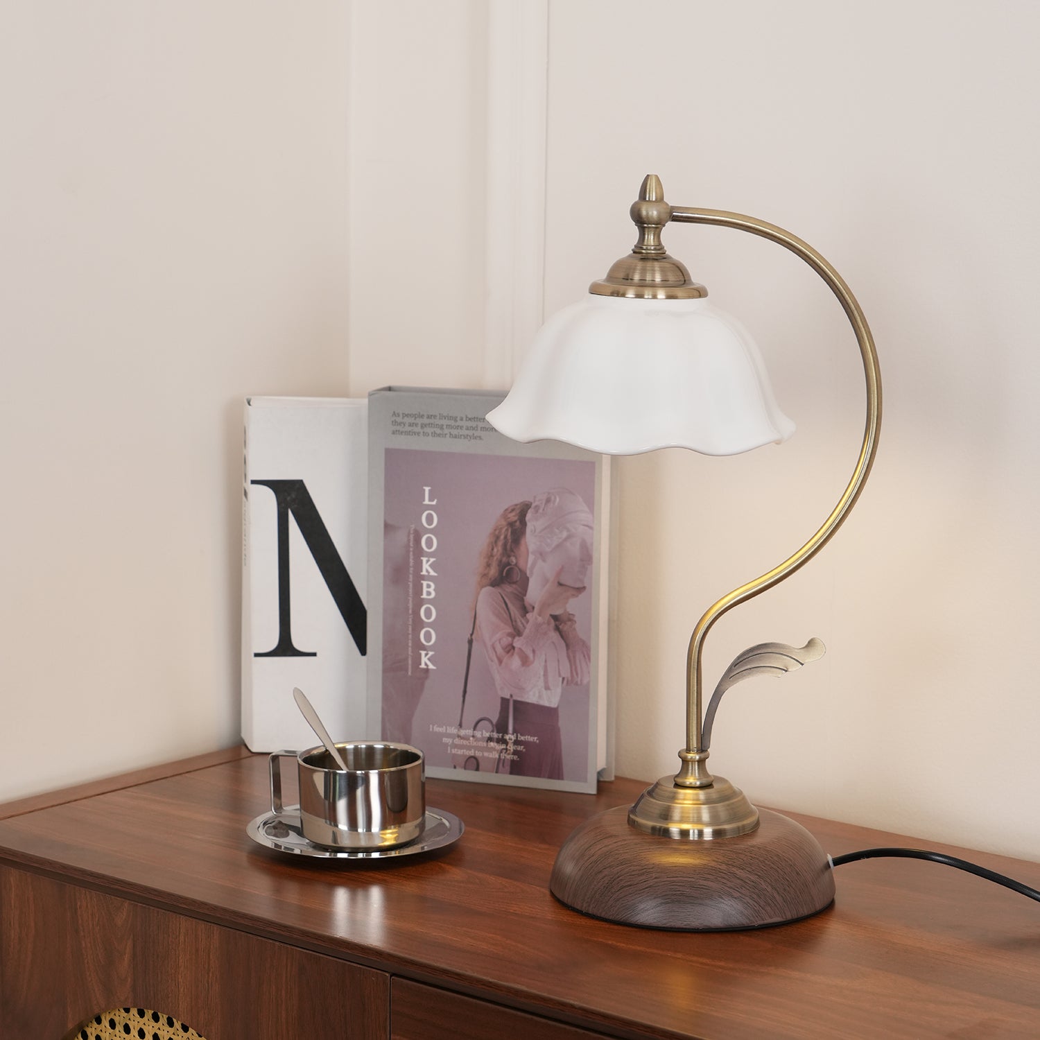 Sleay Ceramics Vintage Table Lamp-Neutral Decor