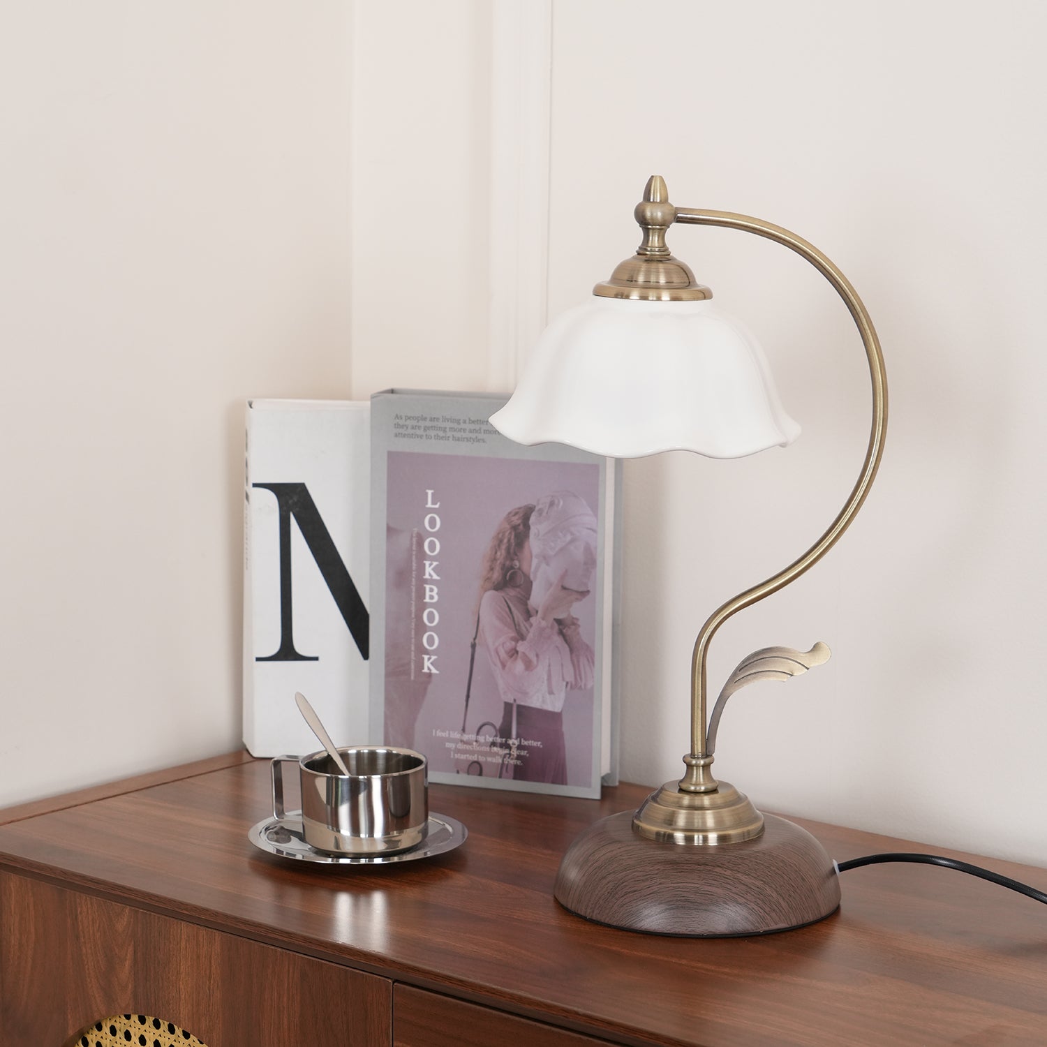 Sleay Ceramics Vintage Table Lamp-Neutral Decor