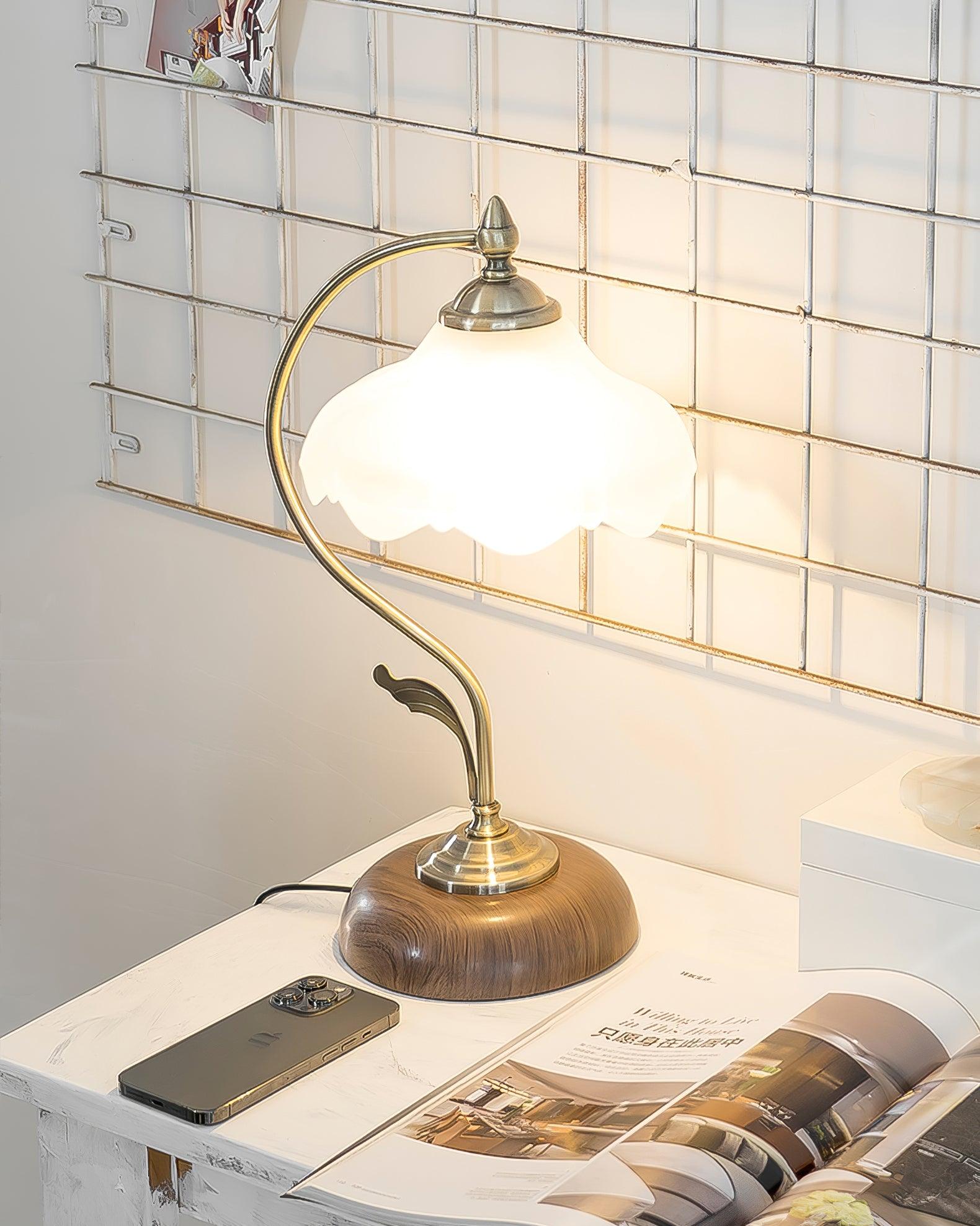 Sleay Ceramics Vintage Table Lamp-Neutral Decor