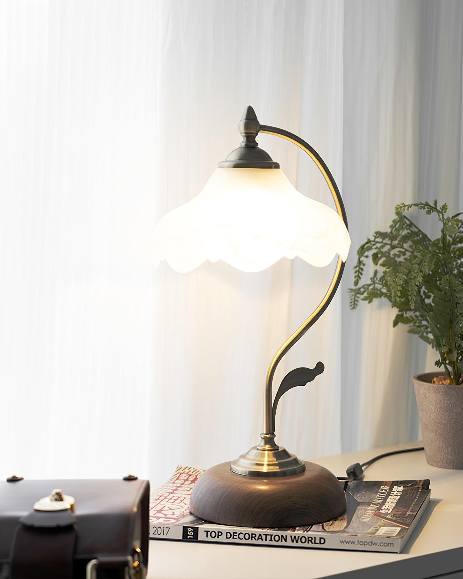 Sleay Ceramics Vintage Table Lamp-Neutral Decor